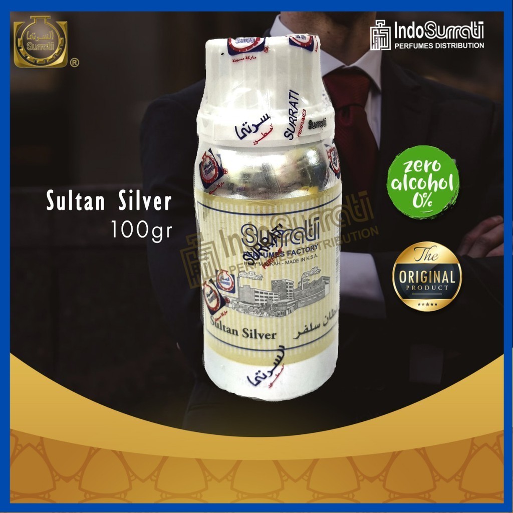 Parfum SULTAN SILVER 100gr | Parfum Surrati | Surrati Perfumes | Bibit Minyak Wangi (ori)