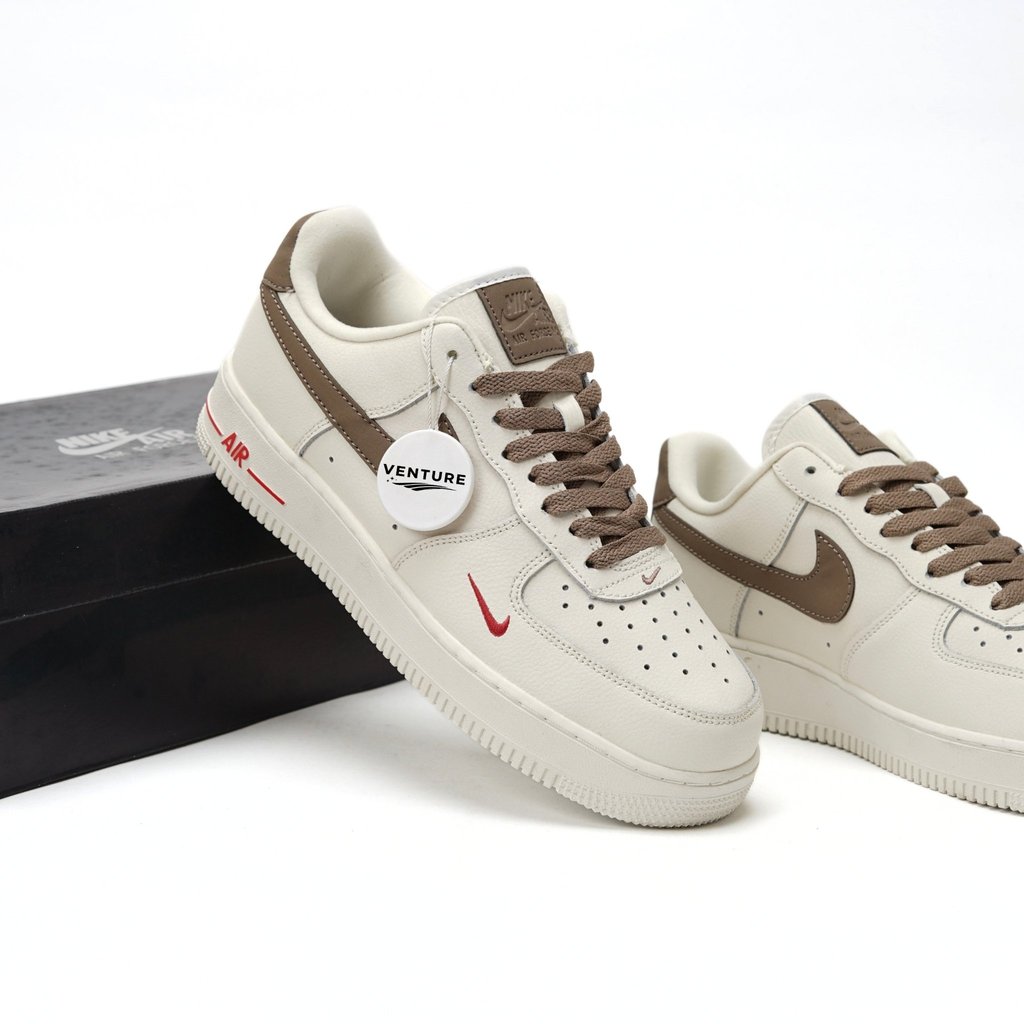 Air Force 1 Low Upstep Beige Red