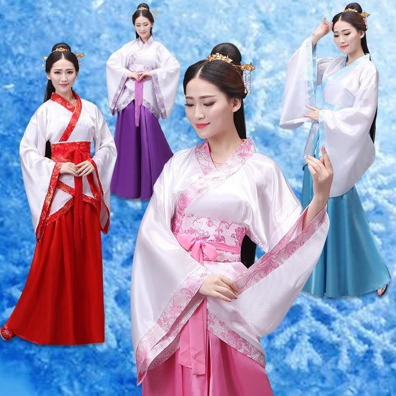[JINXIU] Kostum Opera Wanita Hanfu Kostum Tari Peri Chang'e Kostum Opera Kostum Pertunjukan Kostum