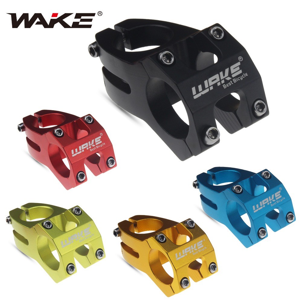 Stem WAKE MTB 31.8mm, Stem Sepeda Gunung MTB Ringan dari Bahan Aluminium Alloy, Stem Stang Pendek un