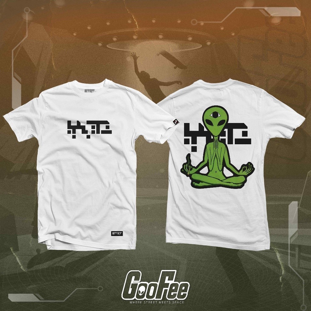GooFee - ETQT WorldWide - Unisex - Alien Shirt - Xtraterrestrials - Yoga Alien