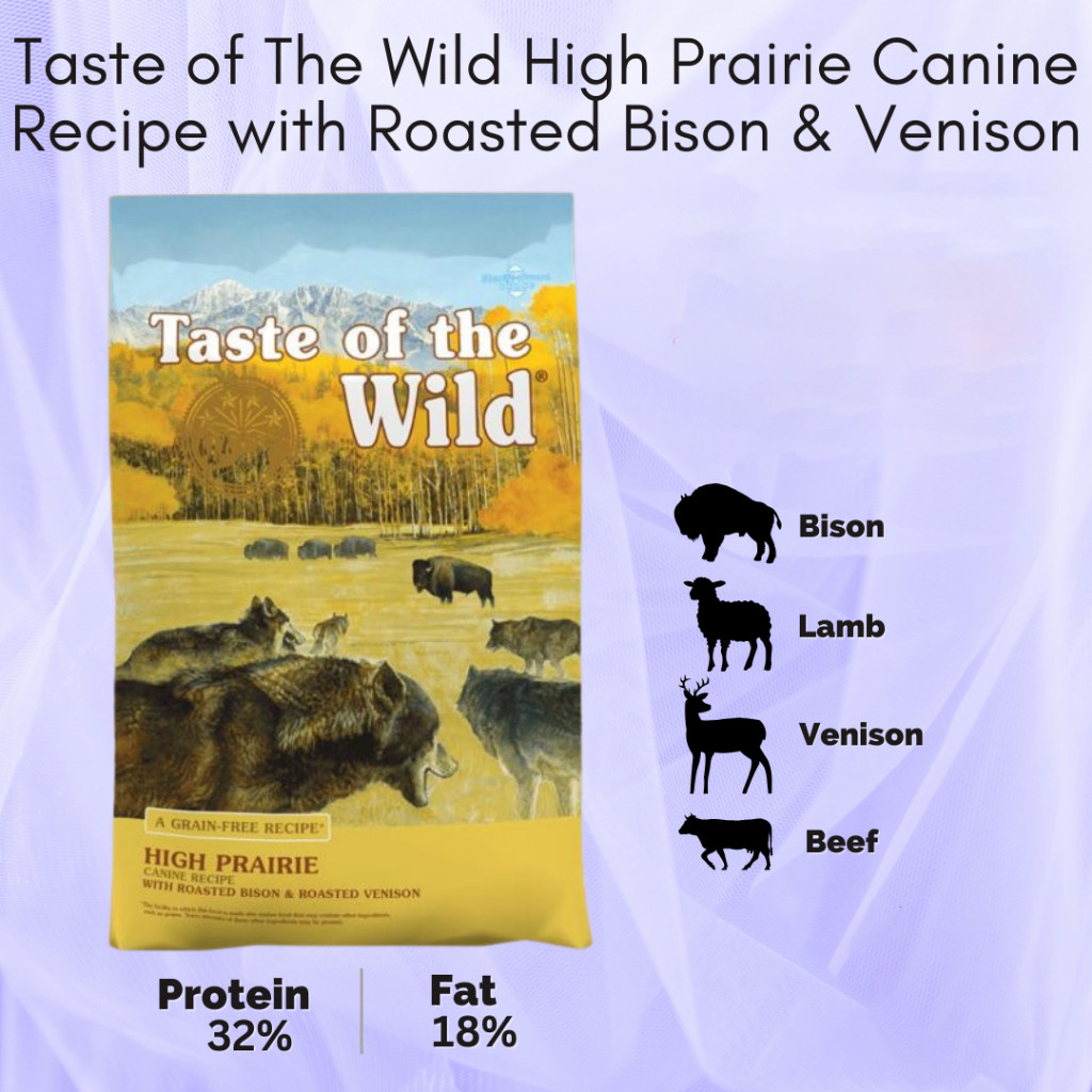 Taste Of The Wild High Prairie Canine Formula With Bison & Roasted Venison 2 Kg - Dog Food Kering TO