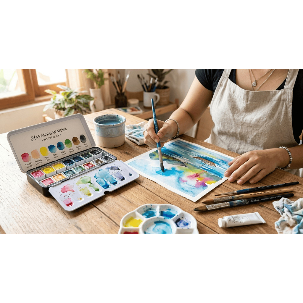 Cat Air Harmoni Warna - Cat Air Melukis