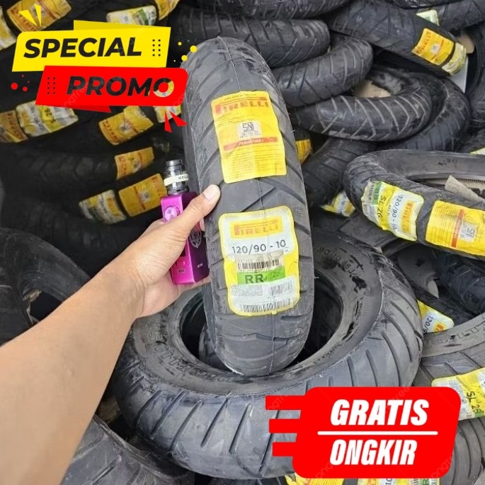 Ban Tubeless Motor Custom 120/90 Ring 10 Import Premium untuk Honda Monkey