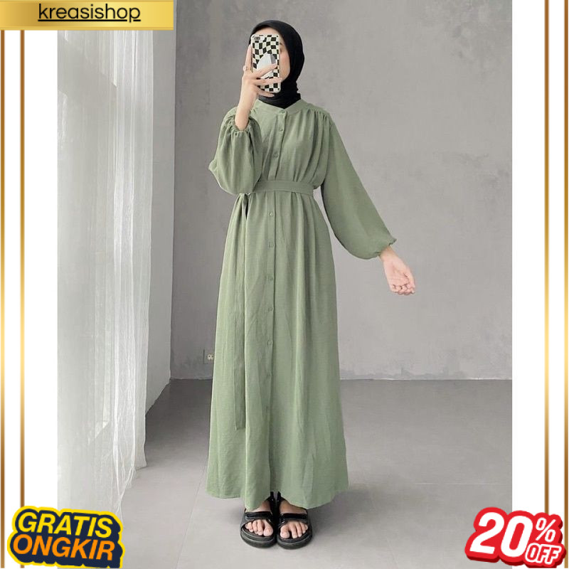 best seller GAMIS SYIFA CRINKLE AIRFLOW | GAMIS TERBARU LEBARAN 2023 | GAMIS | baju gamis lebaran 20