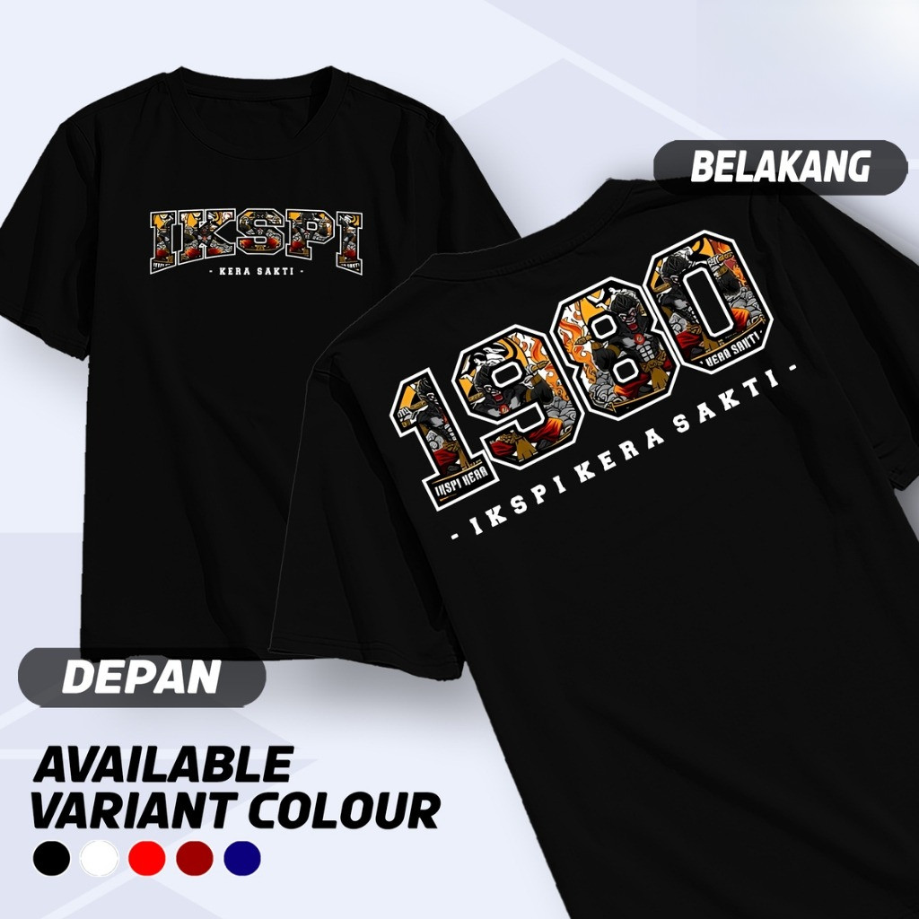 PL.OFC| Kaos Ikspi Kera Sakti 1980 Terbaru Baju Perguruan Distro Cotton Combed Unisex