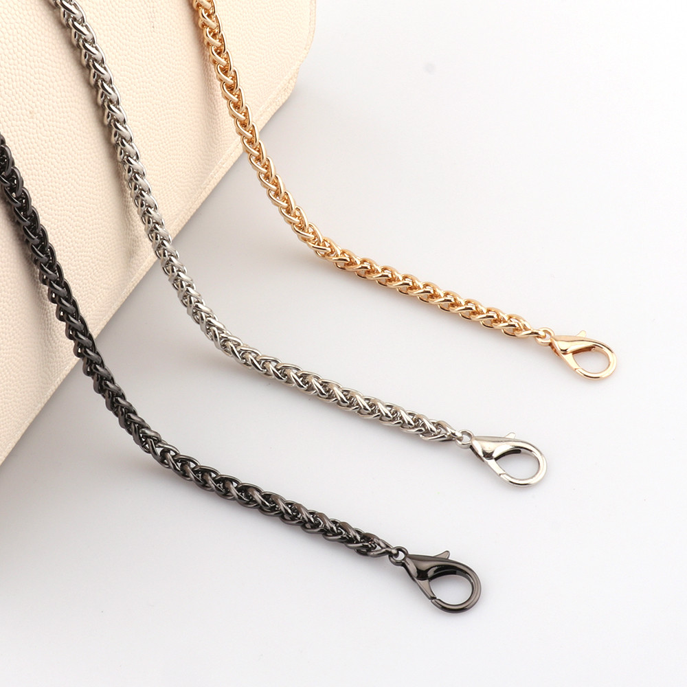 Gold/Silver/Gun black 5mm thin chain Bag chain Hardware handbag accessories Metal alloy bag chain st
