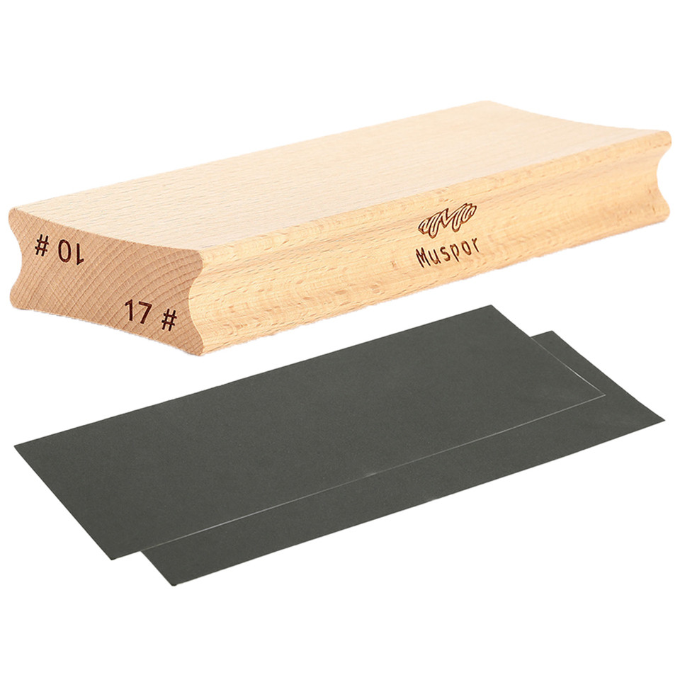 Guitar Sanding Block with Sandpaper Radius Fingerboard Fret Leveling Tool Wooden for Guitar Fretboar