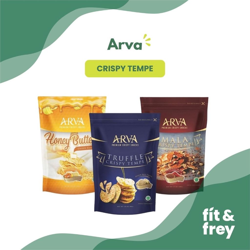 ARVA Keripik Tempe Crispy - Truffle/Himalayan Salt Basil/Honey Butter/Mala