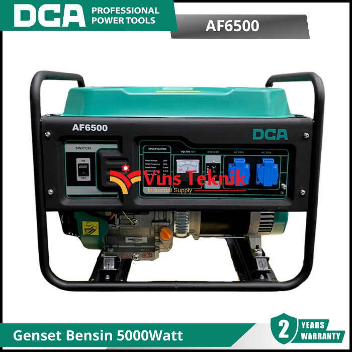 DCA AF6500 Mesin Genset Bensin Gasoline Generator Set AF 6500 5000Watt