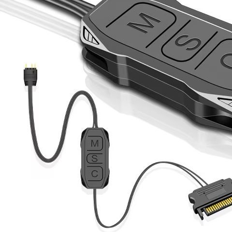ARGB Controller 5V 3pin To SATA Power Supply Mini RGB Controller 3PIN Hub For Computer Cpu Case Cool
