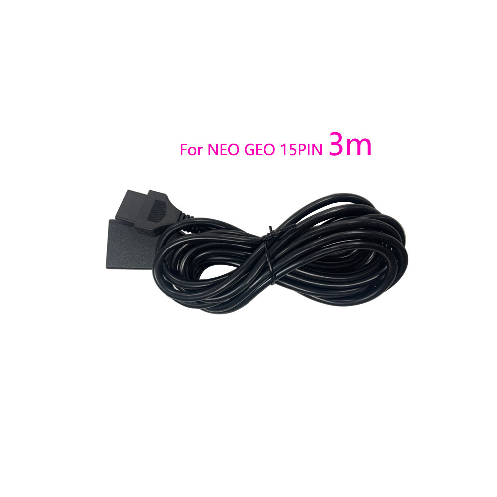 3M  15pin Extension Cable for S N K for NeoGeo MVS AES Controller Joystick  game pad Extension Cable
