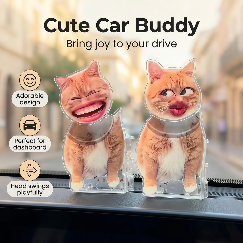 Hiasan Meja Dan Mobil Hiasan Mobil Kepala Goyang Kucing Hiasan Mobil Kreatif Diy Standee Kepala Goya