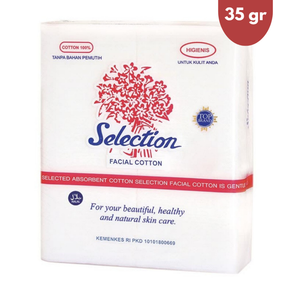 Selection Kapas Kecantikan 35gr - Kapas Selection / Kapas Pembersih