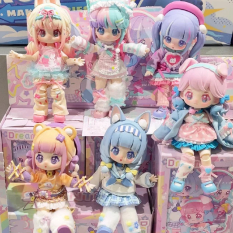 Simontoys Nyzaii Sweet Fantasy Blind Box 1/12 Scale Articulated Joint Bjd Doll Cute Bunny Cat Style 