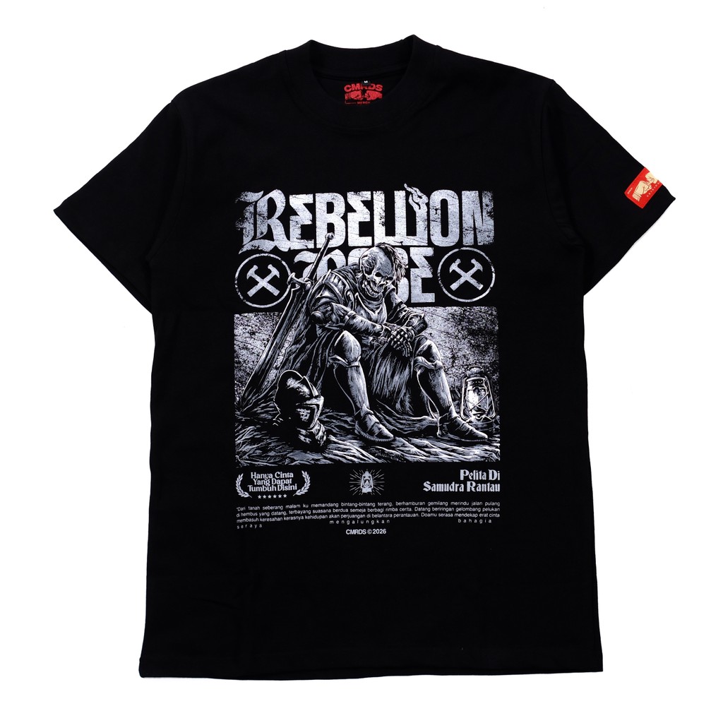 Tshirt REBELLION ROSE - RANTAU (black)