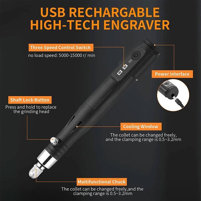 Alat Bor Listrik Mini Usb Portable Diy Kerajinan Mini Usb Portable Polishing Grinder Alat Ukir