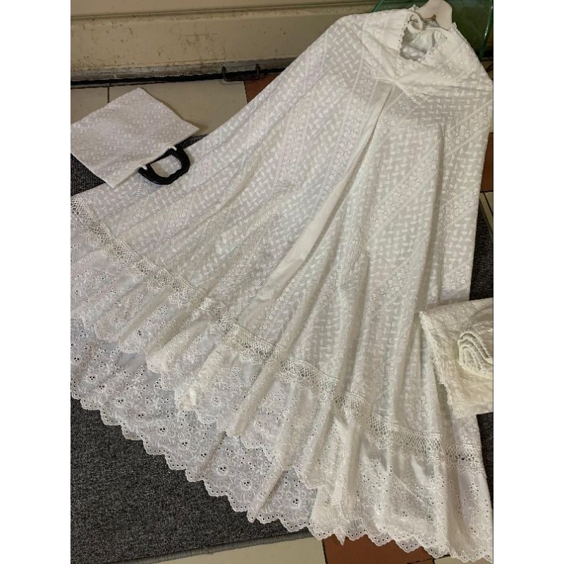 MUKENA HANINA BORDIR / MUKENA BORDIR PREMIUM/MUKENA KATUN RUBIAH/MUKENA PUTIH BORDIR/MUKENA RENDA KE