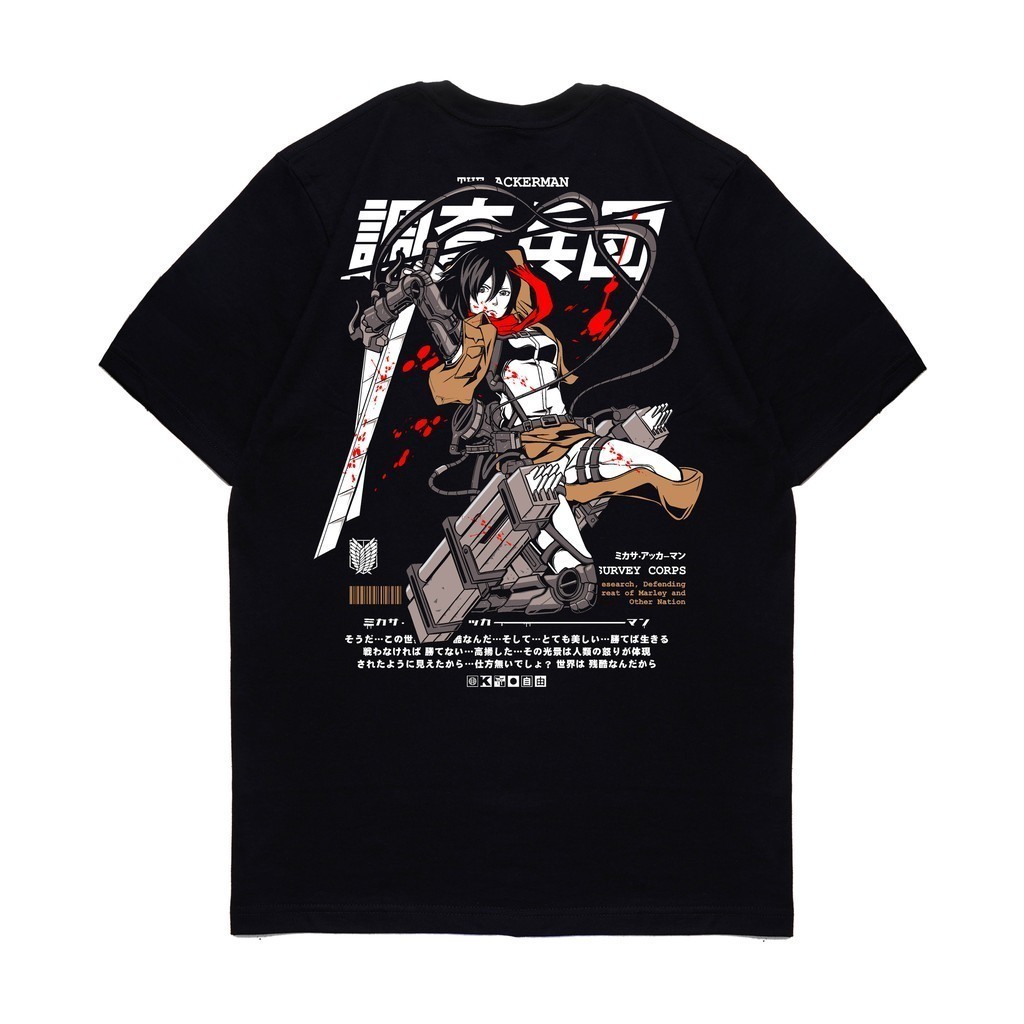 Kaos Anime Attack on Titan MIKASA ACKERMAN