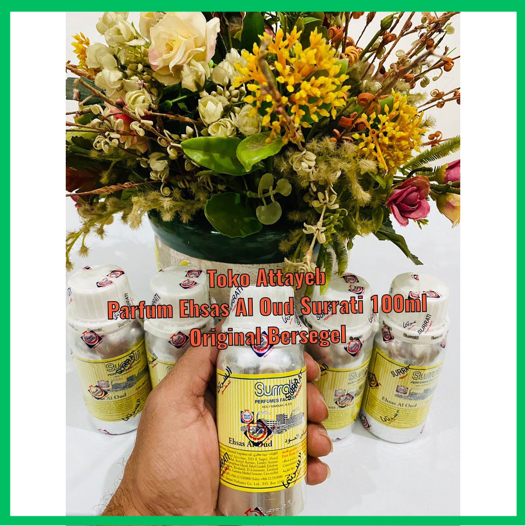 Ehsas Al Oud Bibit Parfum Ehsas Al Oud Surrati 100ml Original Bersegel (org)