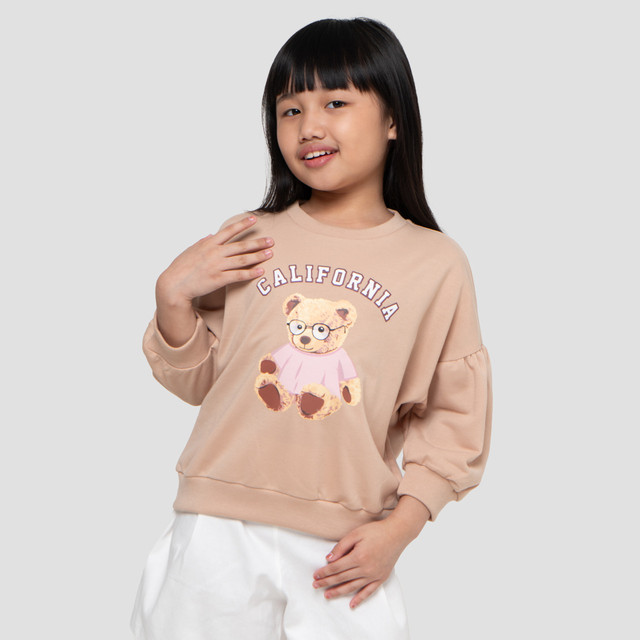 Little M California Bear Sweater Anak Perempuan 123525767