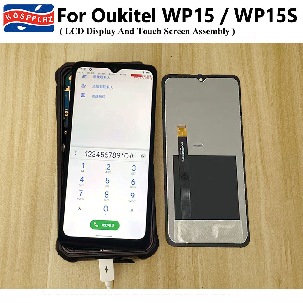 Screen 100% Work For OUKITEL WP15S WP15 splay LCD Screen Tou Dgitizer Assembly Replacement For OUKIT