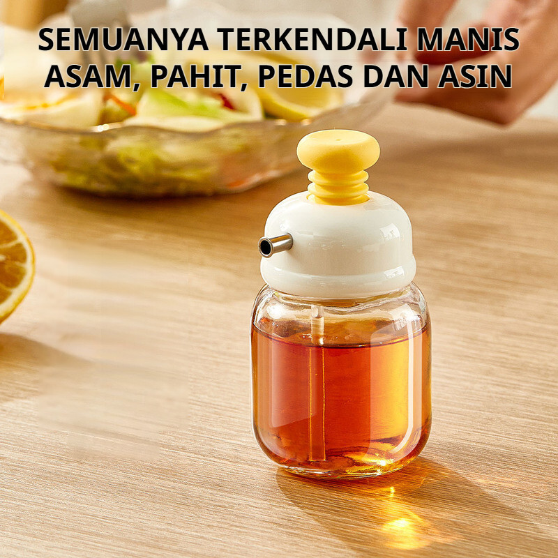 Pengiriman 24 jamBotol Minyak Kaca/botol bumbu kaca aesthetic/botol saus dan kecap/Kecap Botol Kaca
