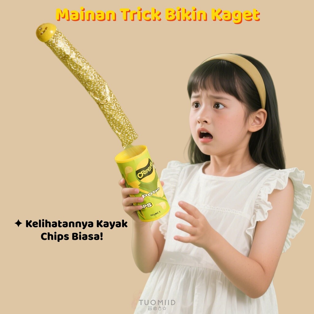 TUOMIID [COD] Prank Kaleng Ular Palsu – Snake Potato Chips Novelty | Mainan Trick Lucu untuk Iseng T