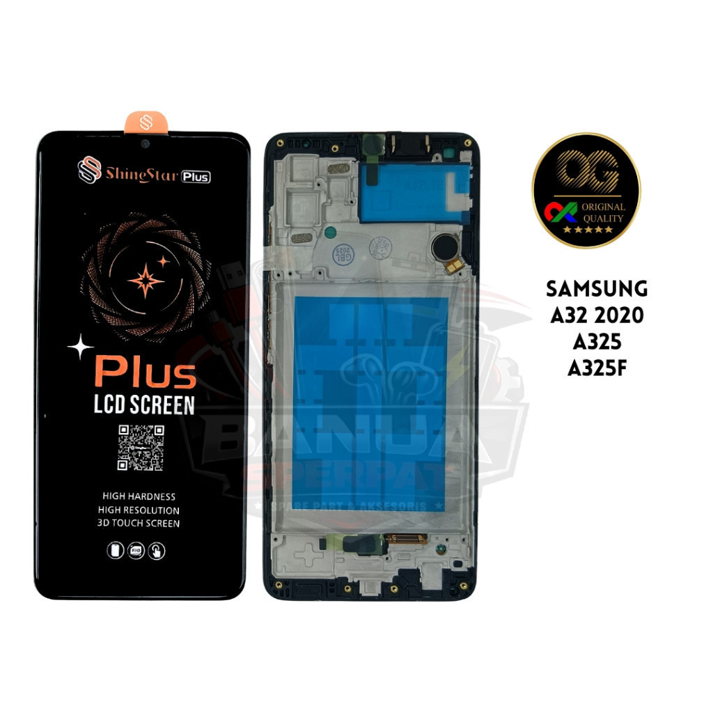 ( SHINE STAR ) LCD SAMSUNG A32 2020 4G / A325 / A325F FULLSET + FRAME + BUZZER