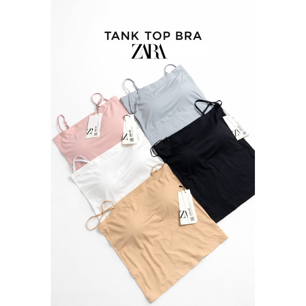 BRA BH TANKTOP PAKAIAN DALAM WANITA ZARA tanpa kawat original 100%