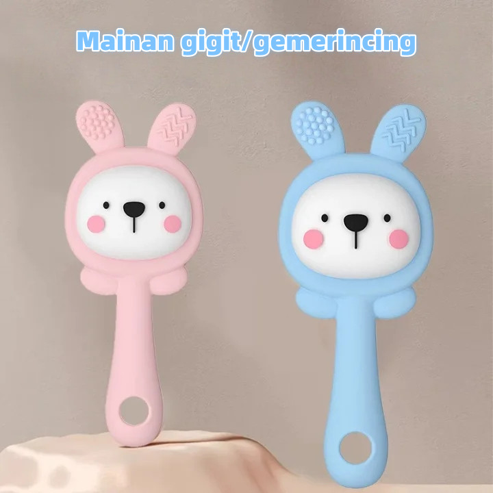 [COD]Mainan Bayi 0~12 Bulan Rattle Bayi/2in1 Teether Mainan Anak Bayi /Teether Bayi Bpa Free/Rattle 