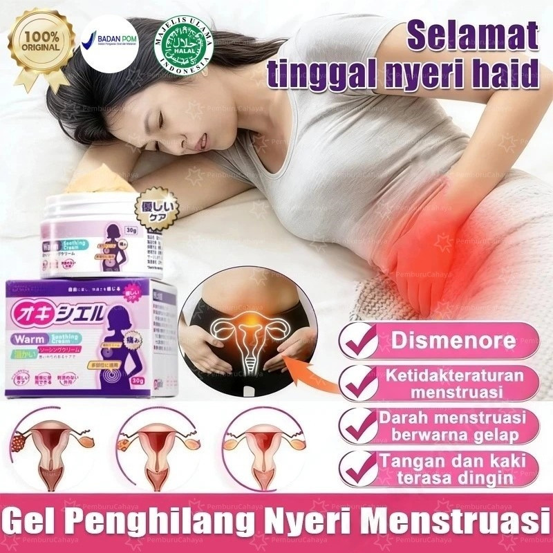 pereda nyeri haid gel hangat untuk haid penghangat perut haid gel cream penenang hangat untuk haid m