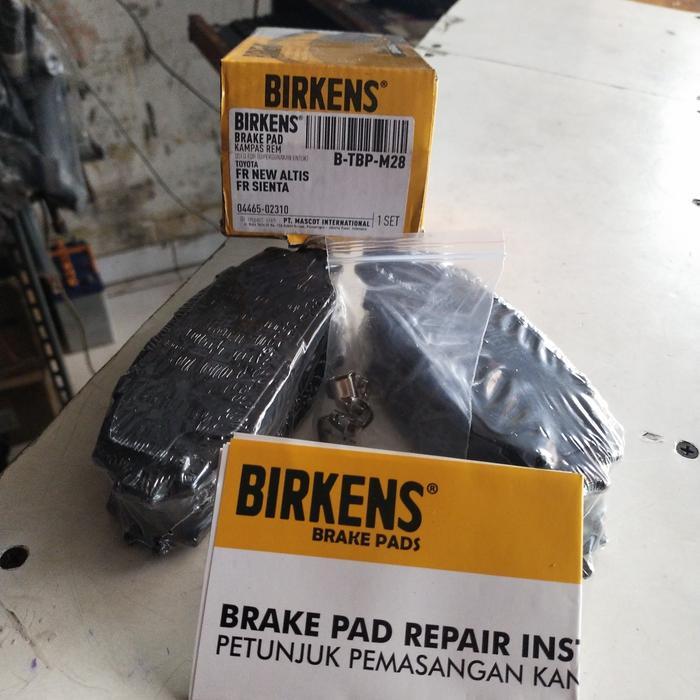 KAMPAS REM DEPAN BRAKE PAD SIENTA,NEW ALTIS,VOXY BIRKENS LOW METALIC PASSS