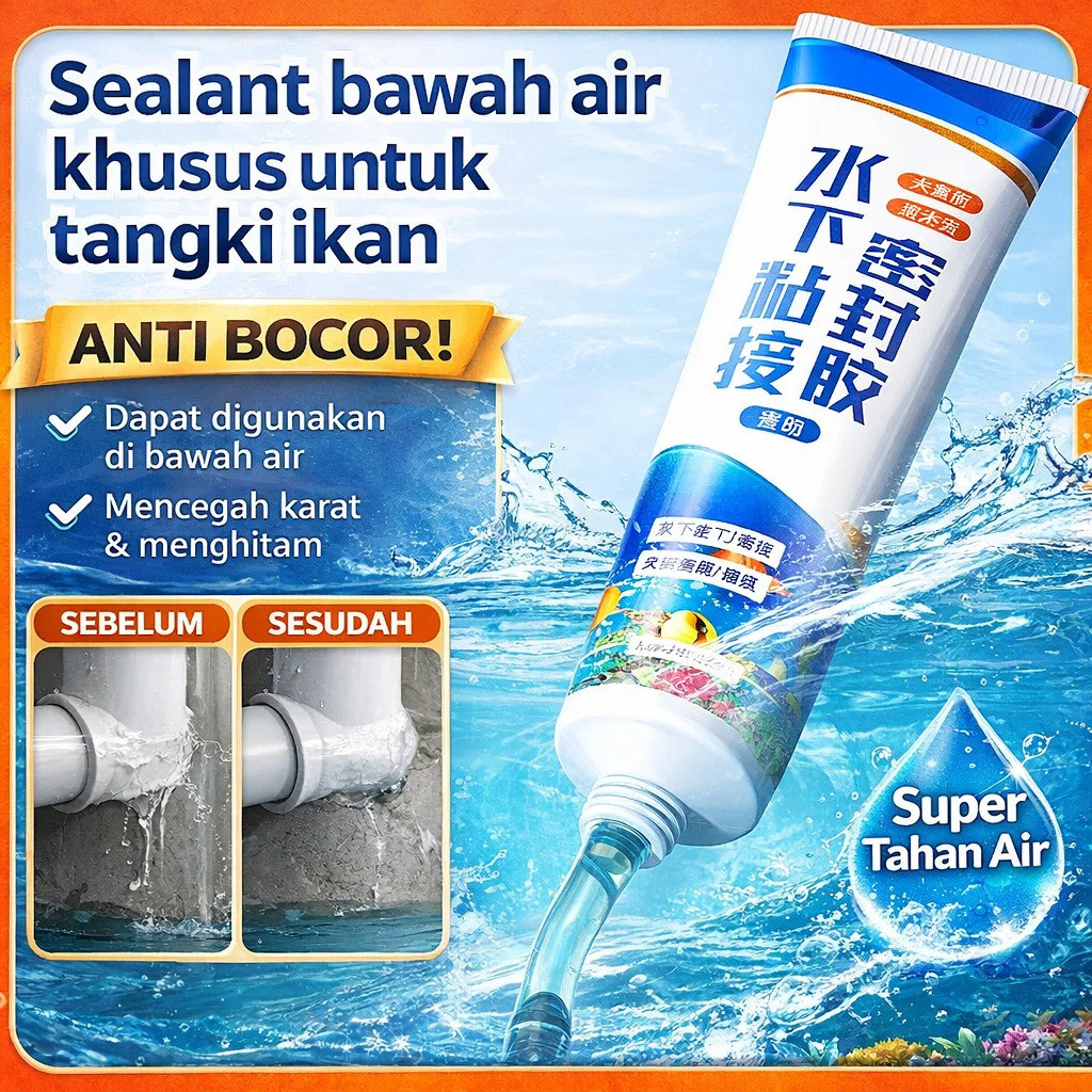 [Pengiriman 24 Jam + COD]Lem Anti Bocor 60ml,lem Transparan Anti Bocor Lem Anti Air  Lem Anti Air An