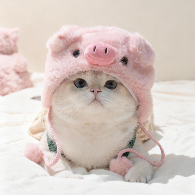 Tail Planet COD  Hewan peliharaan babi lucu, kucing dan anjing, telinga kelinci trendi, hiasan kepal