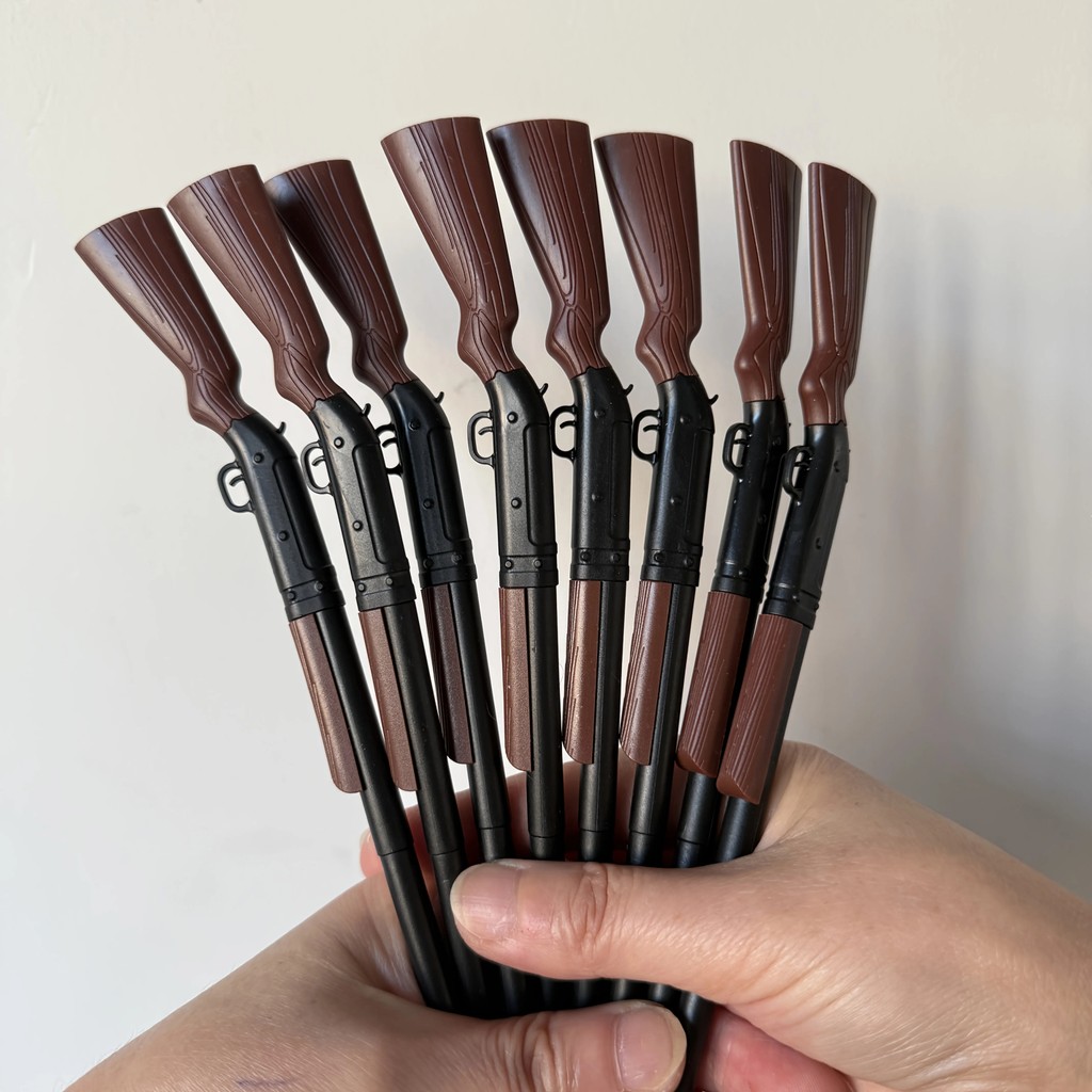 5pcs Unique Design Smooth Writing Gun Pen, Pen Gun, Writing trument,Office Supplies, Stylish Pen, Fu