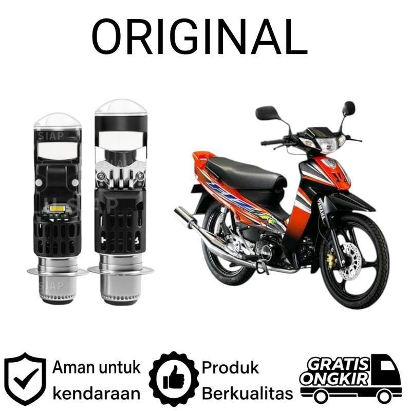 AM 1pcs Lampu depan LED H6 Mini BiLED motor Yamaha F1z F1ZR