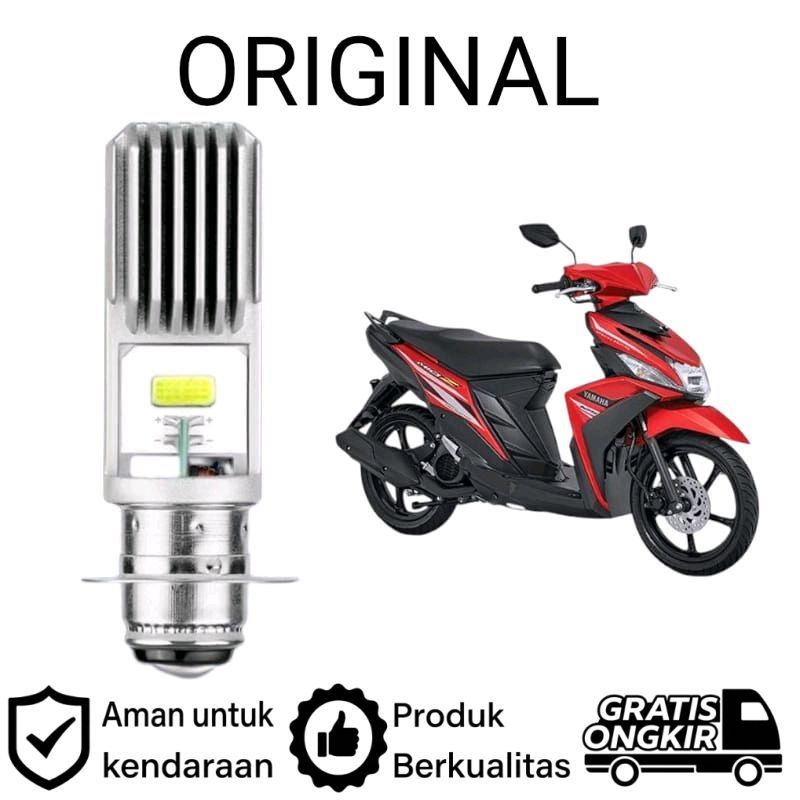 AM 1pcs Lampu depan LED H6 COB motor Yamaha Mio Z
