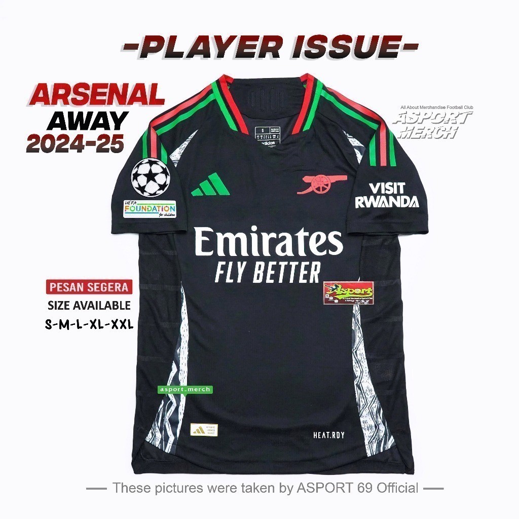 PLAYER ISSUE ARSENAL AWAY 2024 2025 PI