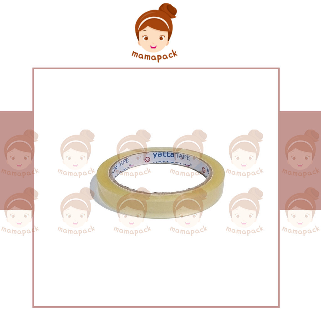 Isolasi Yatta Tape Original Pabrik – 12mm x 72 Yard – Bening Transparan – Daya Rekat Tinggi