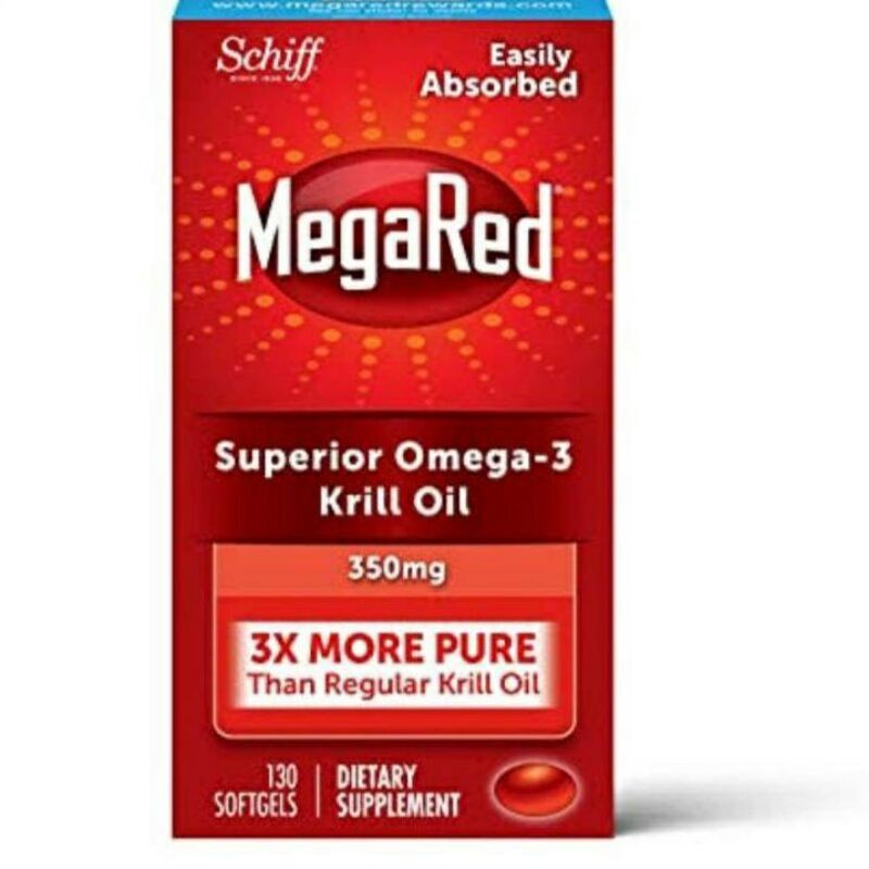 NEW MEGA RED ASLI 100% ORIGINAL MEGARED SUPERIOR OMEGA-3 KRILL OIL 750 MG 130 SOFTGEL