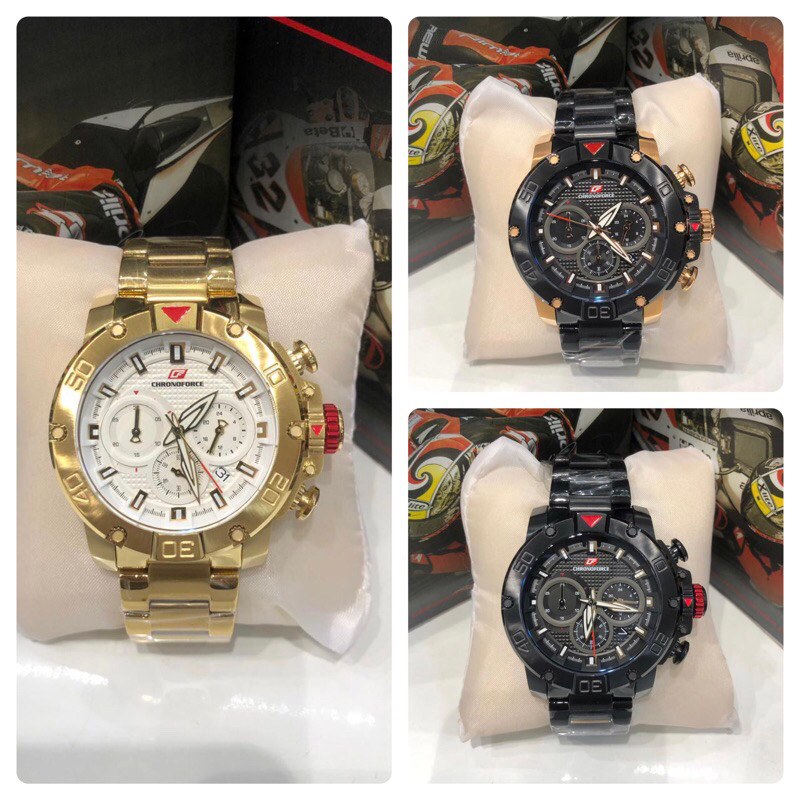 JAM TANGAN PRIA CHRONOFORCE 5257G / CF 5257G / CHRONOFORCE 5257 [ORIGINAL]