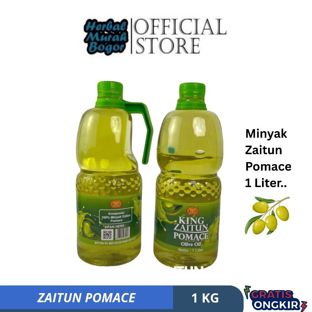 Minyak Zaitun King Zaitun Pomace 1 Liter Minyak Zaitun Buat Masak Syifa Herbal Alami