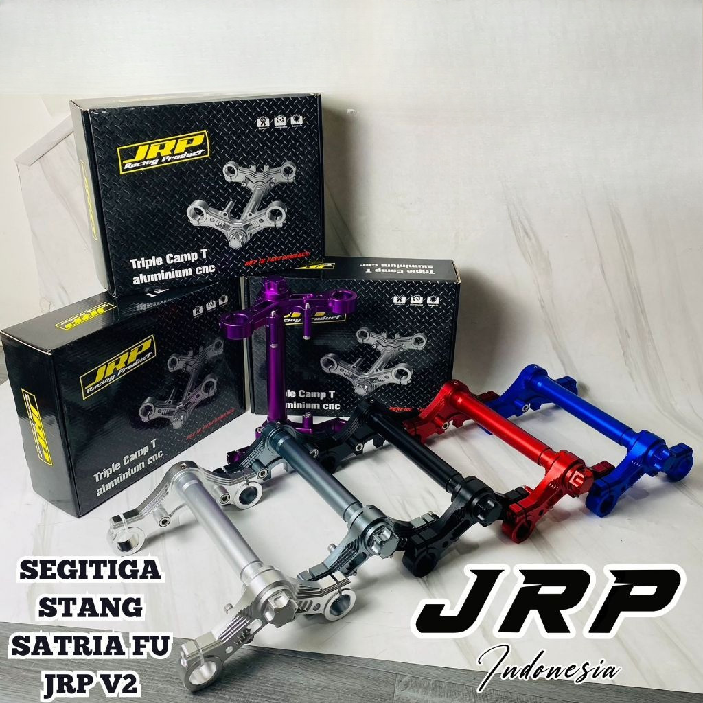 STANG SEGITIGA JRP SATRIA FU V2 Upgraded Full CNC AS 26 Motor Sonic satria Fu 150 Setang Segi 3