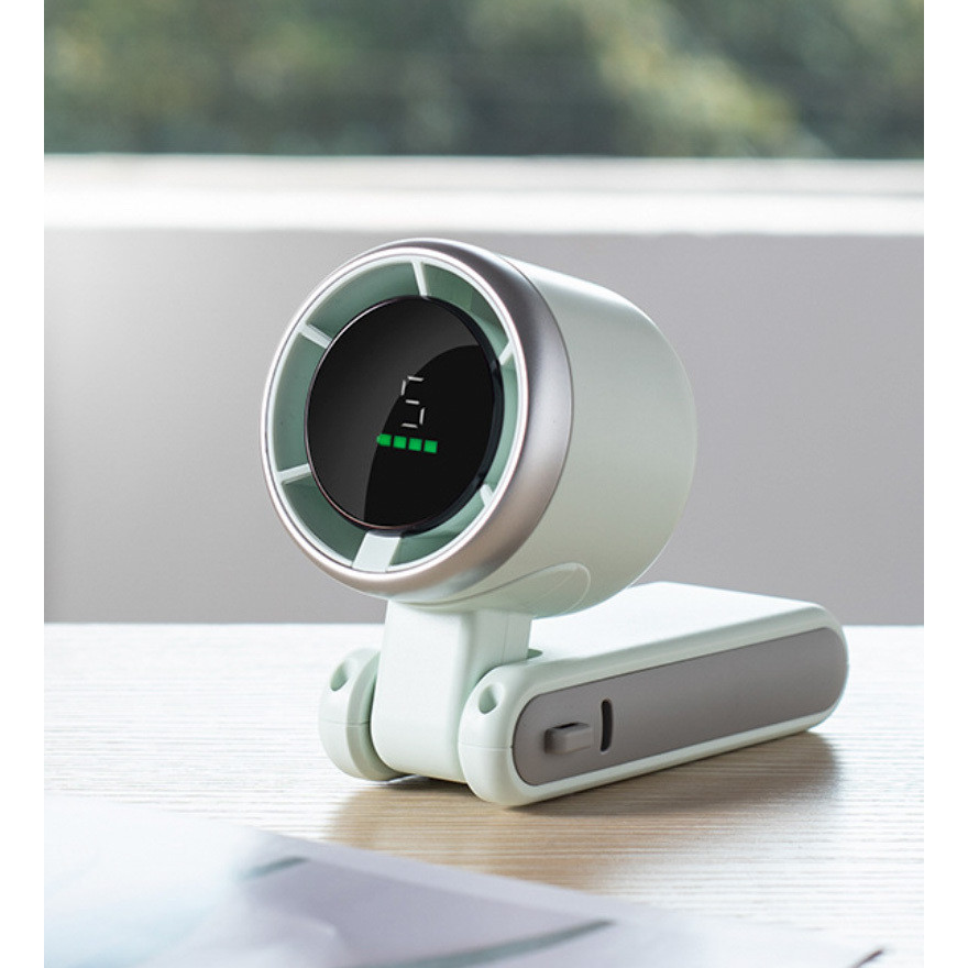 Hand-held Folding High-speed Turbo Fan 2024 New Portable Hanging Neck Outdoor Violence Wind Desktop 