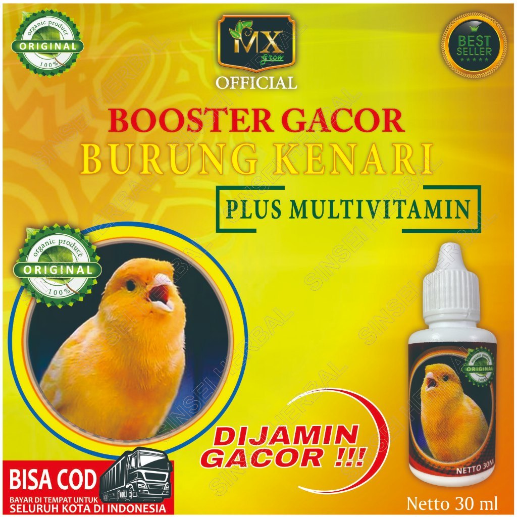 Booster Gacor Burung Kenari / Multivitamin Burung Kenari
