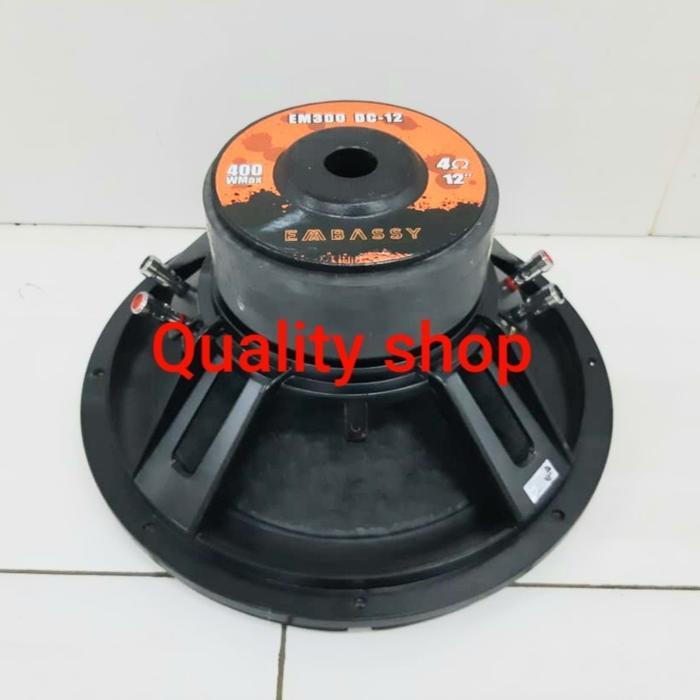 Subwoofer Badak 12 in Embassy 3 susun Magnet Double coil