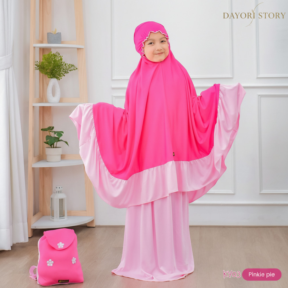 Mukena Anak Tanggung Perempuan 3–10 Tahun Praktis Adem Set Lengkap Ibadah & Hadiah