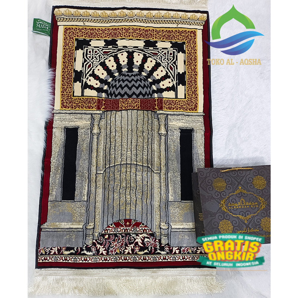 Sajadah Mihrab Rawdah Rug 3D/Mihrab Rosulullah / souvenir spesial custom