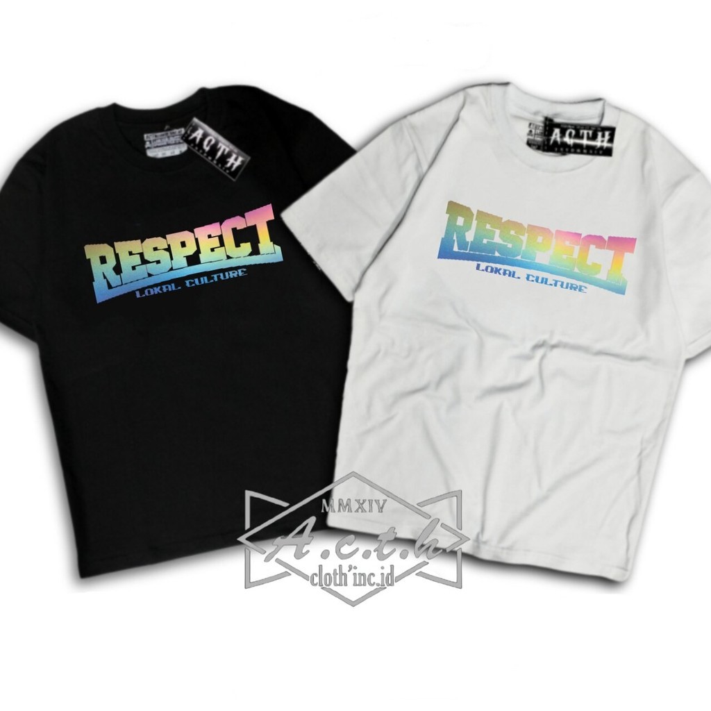 kaos nyala dalam gelap/baju nyala kena cahaya/kaos distro/sablon reflektiv/T-Shirt/kaos simple/acth